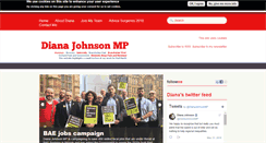 Desktop Screenshot of dianajohnson.co.uk